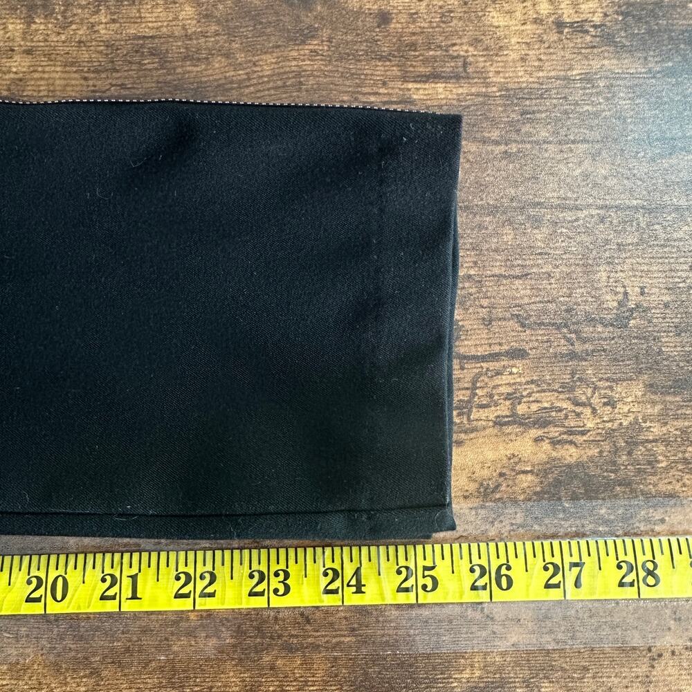 Womens Mid Rise Pants Side Stripe Size 4 Black Brown Beige Preppy Loungewear EUC - Picture 6 of 9